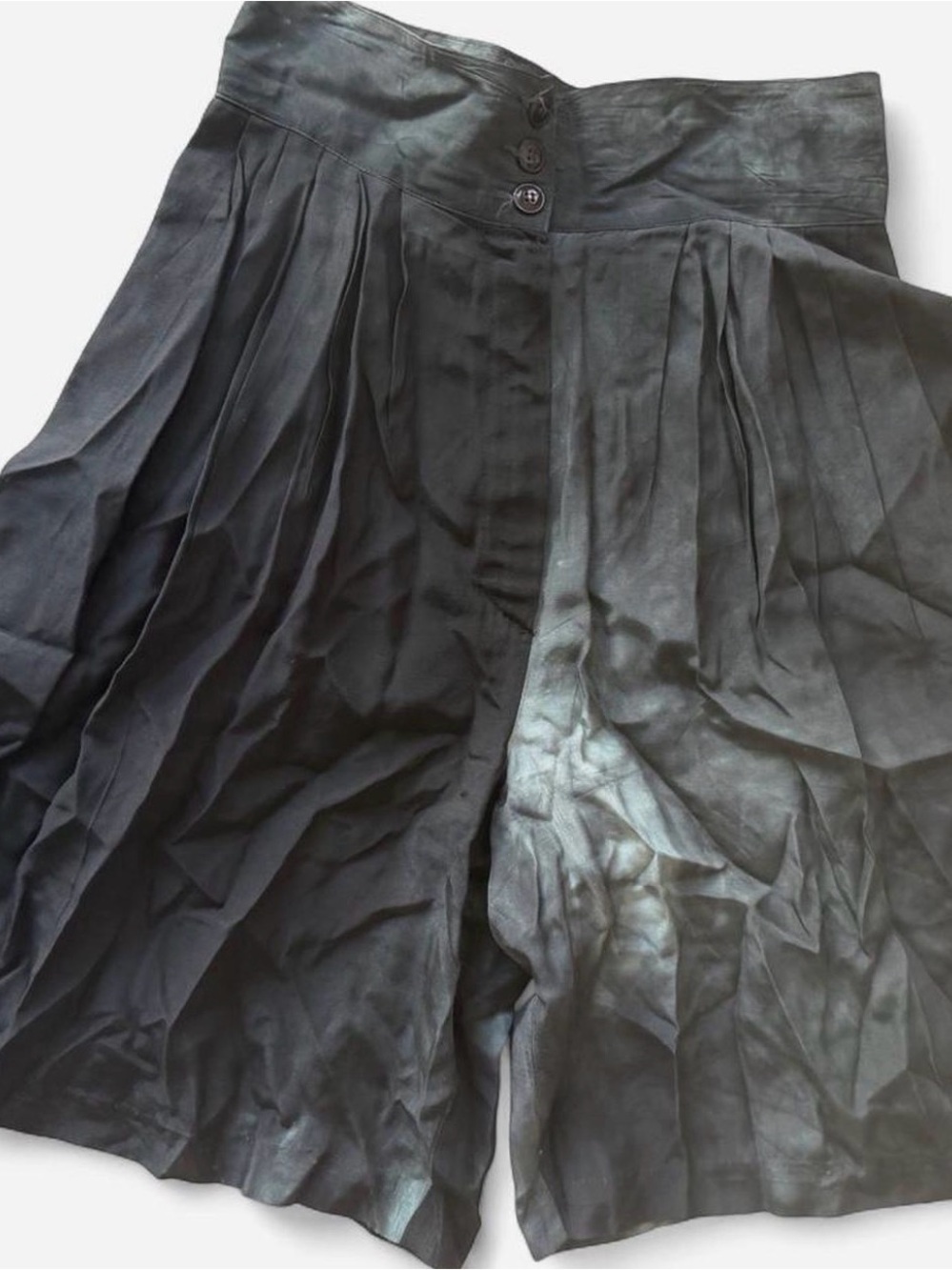 Star City Black High-Waist Pleated Skort Culottes